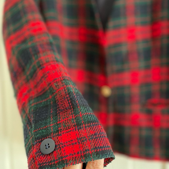 Talbots Red & Green Tweed Jacket - Picture 7 of 7
